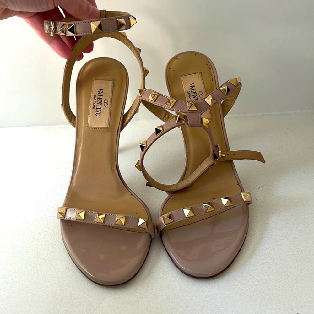 Valentino studded strappy heels!